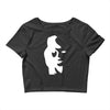 sax player lady face optical illusion Crop Top