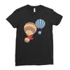 hot bear balloon Ladies Fitted T-Shirt
