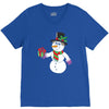 smiling snowman holding out christmas V-Neck Tee