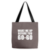 wake me up Tote Bags