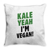 Kale Yeah I'm Vegan! Throw Pillow