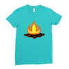 fire Ladies Fitted T-Shirt