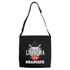 [granma name]proud grandma graduate 2018. Adjustable Strap Totes