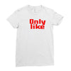 i only like ny as a friend Ladies Fitted T-Shirt
