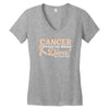 Cancer Picked The Wrong Diva Women's V-Neck T-Shirt