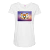 Orange cat Maternity Scoop Neck T-shirt