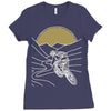 mountain biker Ladies Fitted T-Shirt