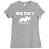 ugly moose funny animal present tee new Ladies Fitted T-Shirt