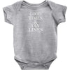 good times and tan lines Baby Onesie