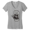 talk to the hand Women's V-Neck T-Shirt