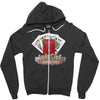 lucky devil gambling cards Zipper Hoodie