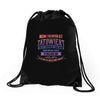 meine tochter ist t&auml;towiert Drawstring Bags