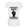 introverts unite separately in your own homes Maternity Scoop Neck T-shirt