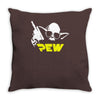 pew yoda wars funny Throw Pillow