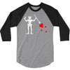 blackbeard's flag pirate edward teach 3/4 Sleeve Shirt