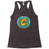 angry goldfish cartoon Racerback Tank