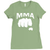 fighting mixed martial arts fist Ladies Fitted T-Shirt
