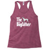 the dogfather dalmatian white Racerback Tank