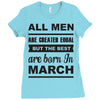 all men are created equal march Ladies Fitted T-Shirt