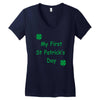 my first st patricks day Women's V-Neck T-Shirt