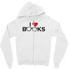 i love books Zipper Hoodie