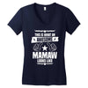 Awesome Mamaw Looks Like Women's V-Neck T-Shirt