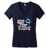 never trust an atom, they make up everything Women's V-Neck T-Shirt
