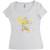 the moon Women's Triblend Scoop T-shirt
