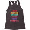 i am a mermaid unicorn kitten fairy princess Racerback Tank