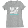 faster than the speed of something slower Ladies Fitted T-Shirt
