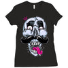 king of mustache Ladies Fitted T-Shirt