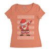 ugly santa dabbing Women's Triblend Scoop T-shirt