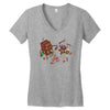 bar fight Women's V-Neck T-Shirt