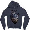 galaxy heart Zipper Hoodie