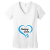 coming soon baby boy maternity design Women's V-Neck T-Shirt
