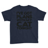 plans with my cats tonight Youth Tee