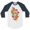 true love pizza slice 3/4 Sleeve Shirt
