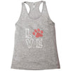 love paw rhinestud Racerback Tank