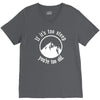if it's too steep you're too old V-Neck Tee