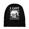 99 problems   fishin' solves all of em Baby Beanies