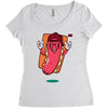 cool hotdog Women's Triblend Scoop T-shirt