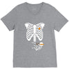 pregnant skeleton baby costume halloween maternity ninja ladies V-Neck Tee