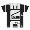 v2 eat sleep computer mouse All Over Men's T-shirt