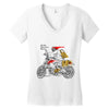 lets the adventure begin Women's V-Neck T-Shirt