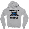 gangsta napper Zipper Hoodie
