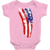 july 4th flag Baby Bodysuit