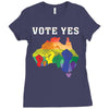 Vote Yes, Australian Marriage Equality Ladies Fitted T-Shirt