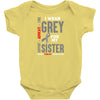 I Wear Grey For My Sister (Brain Cancer Awareness) Baby Onesie