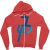 jake paul blue Zipper Hoodie
