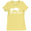 t rex hates pushups funny Ladies Fitted T-Shirt
